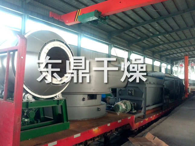 山东煤泥烘干机发货现场