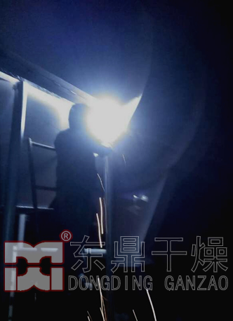 菏泽煤泥烘干机改造现场